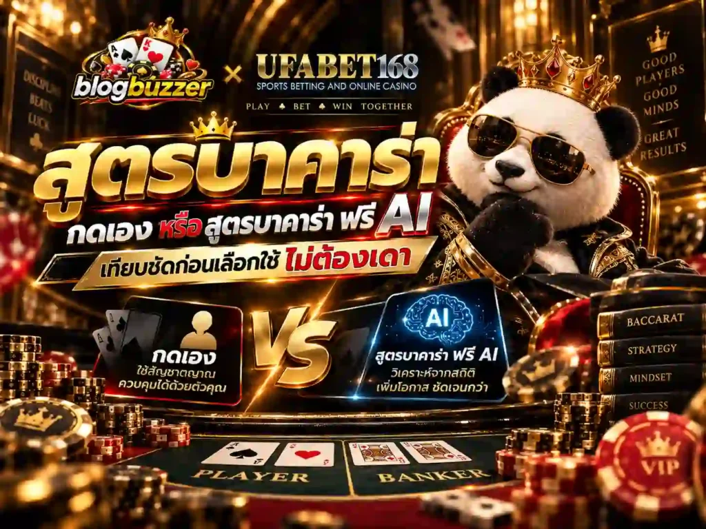 สูตรบาคาร่ากดเอง หรือ สูตรบาคาร่าฟรี ai เทียบก่อนใช้