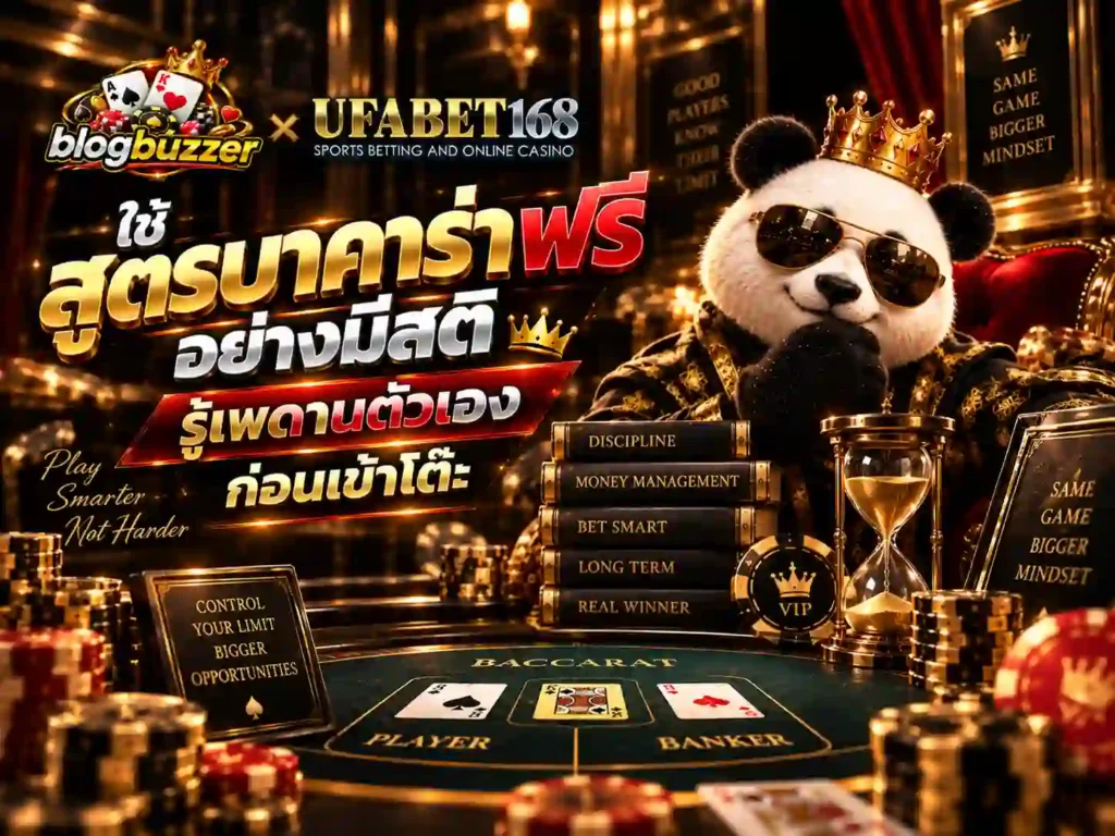 ใช้ สูตรบาคาร่าฟรี อย่างมีสติ รู้เพดานตัวเองก่อนเข้าโต๊ะ
